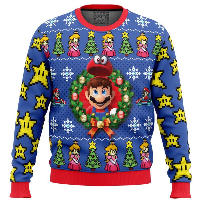 Mario Kart Sweater front - Anime Ugly Sweater