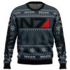 Mass Effect N7 men sweatshirt FRONT mockup - Anime Ugly Sweater