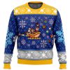 Mega Merry Christmas Mega Man PC men sweatshirt FRONT mockup - Anime Ugly Sweater