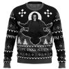 Merry Crowmas PC Ugly Christmas Sweater FRONT mockup - Anime Ugly Sweater