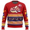 Merry Kirby Christmas Kirby men sweatshirt FRONT mockup - Anime Ugly Sweater