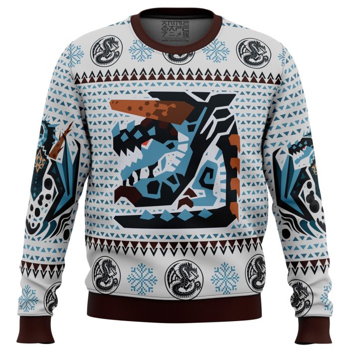 Monster Hunter Sweater front 1 - Anime Ugly Sweater