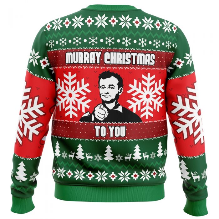 Murray Christmas BM PC Ugly Christmas Sweater back mockup - Anime Ugly Sweater