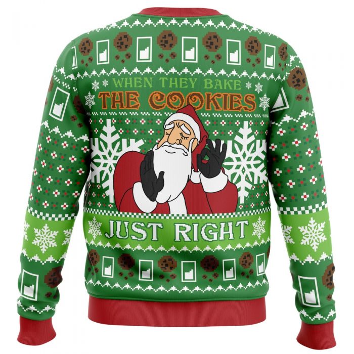 Pacha Santa Santa Claus PC Ugly Christmas Sweater back mockup - Anime Ugly Sweater