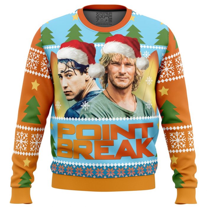 Piont break Sweater front - Anime Ugly Sweater