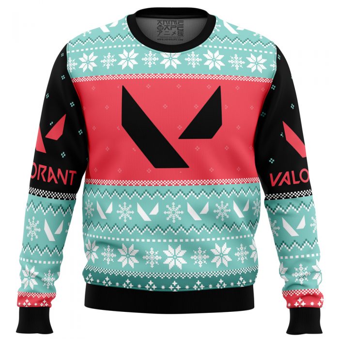 Play As One Valorant men sweatshirt FRONT mockup - Anime Ugly Sweater