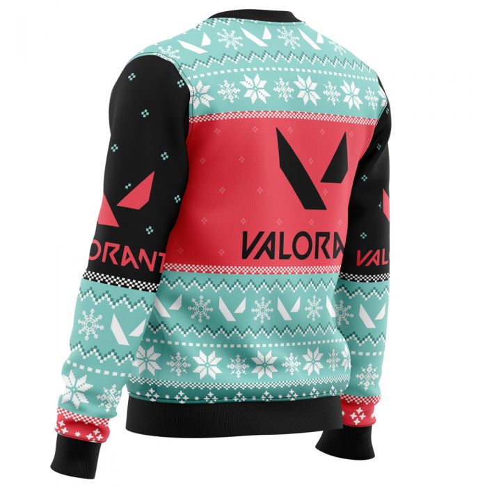 Play As One Valorant men sweatshirt SIDE BACK mockup - Anime Ugly Sweater