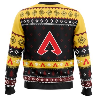 Predator Rank Apex Legends men sweatshirt BACK mockup - Anime Ugly Sweater