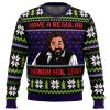 Regular Human Holiday PC men sweatshirt FRONT mockup - Anime Ugly Sweater