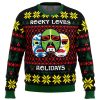 Rocky Loves Holidays 3 Ninjas PC Ugly Christmas Sweater front mockup - Anime Ugly Sweater