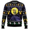 Romantic Nightmare Jack Skellington PC Ugly Christmas Sweater front mockup - Anime Ugly Sweater