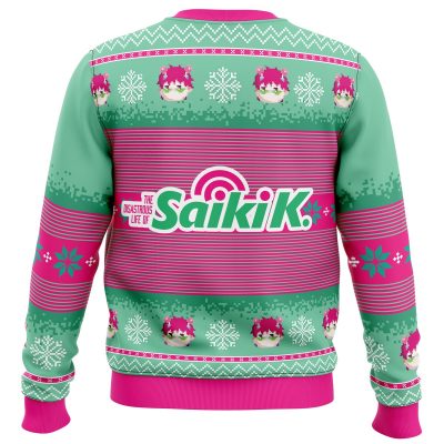 Saiki Sweater back - Anime Ugly Sweater