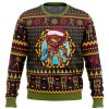 Santa Samus Aran Metroid men sweatshirt FRONT mockup - Anime Ugly Sweater