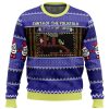 Santa of the Yolkfolk ADOTY PC Ugly Christmas Sweater front mockup - Anime Ugly Sweater