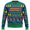 Seasons Greetings BK PC Ugly Christmas Sweater front mockup - Anime Ugly Sweater