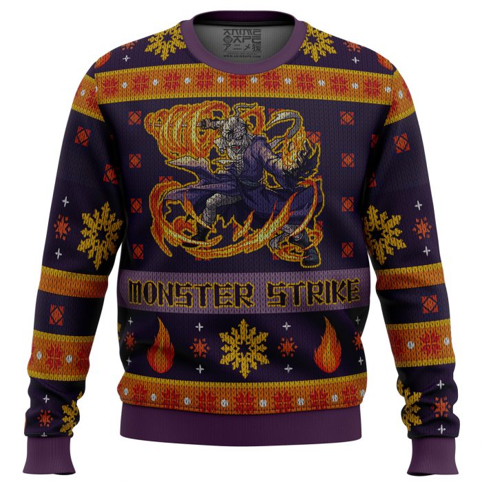 Shishio Makoto Monster Strike Samurai X men sweatshirt FRONT mockup - Anime Ugly Sweater