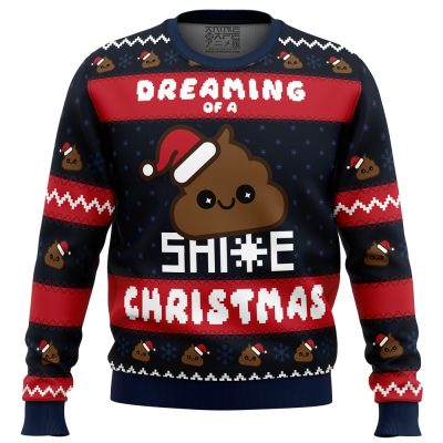 Shite Christmas PC men sweatshirt FRONT mockup - Anime Ugly Sweater