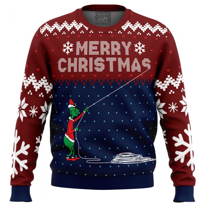 Stealing Christmas Dr FRONT - Anime Ugly Sweater