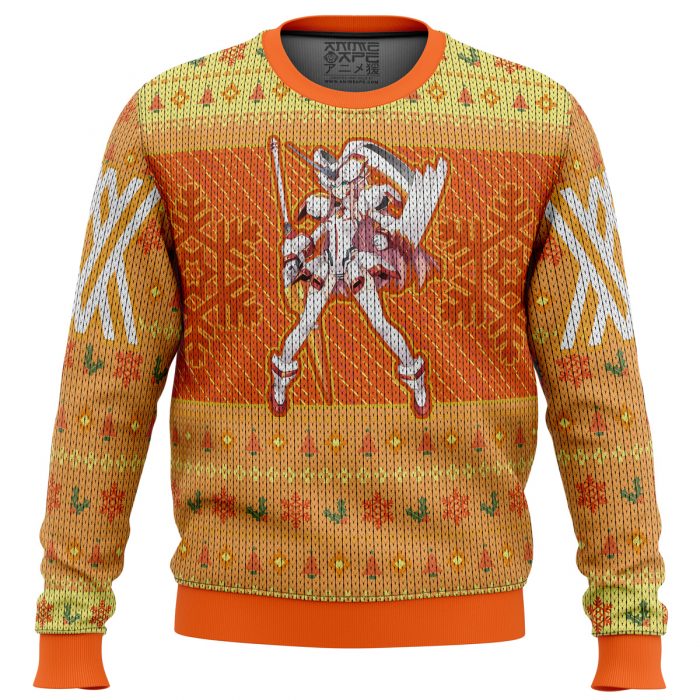 Strelizia Darling in the Franxx men sweatshirt FRONT mockup - Anime Ugly Sweater