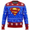 Superman Christmas Super Heroes men sweatshirt FRONT mockup - Anime Ugly Sweater