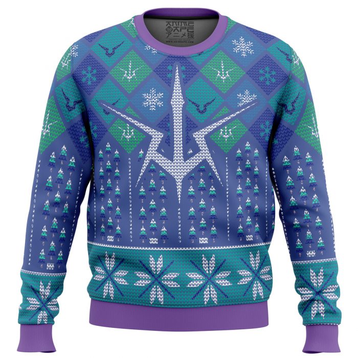 Symbol Lelouch Code Geass Back Print Template - Anime Ugly Sweater