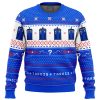 TARDIS Dr Who men sweatshirt FRONT mockup - Anime Ugly Sweater