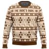 The Dudes Duds TBL PC Ugly Christmas Sweater front mockup - Anime Ugly Sweater