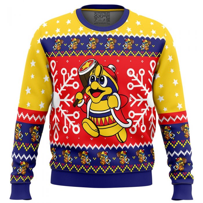 The King Dedede PC men sweatshirt FRONT mockup - Anime Ugly Sweater