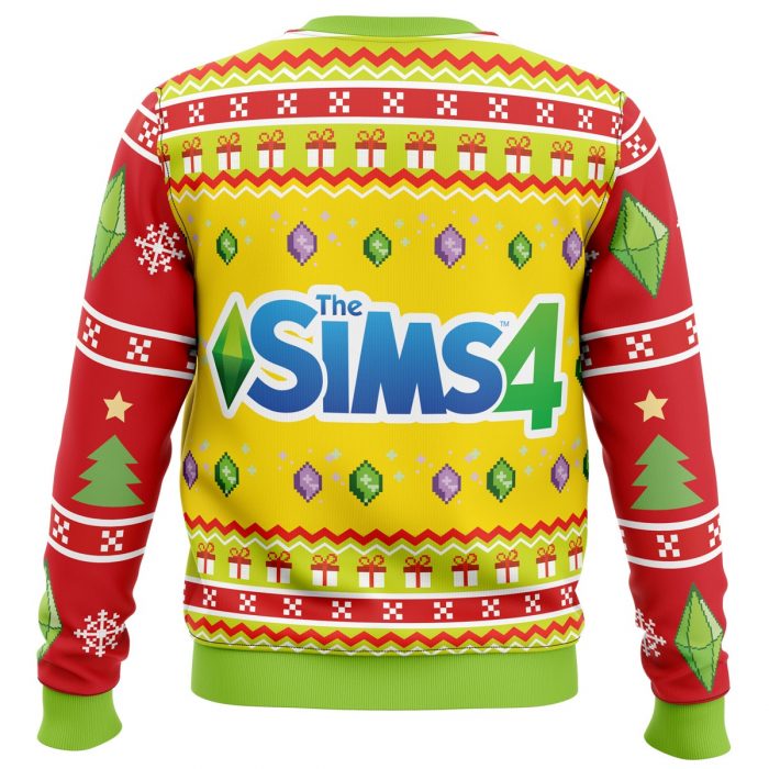 The Sims Sweater back 1 - Anime Ugly Sweater