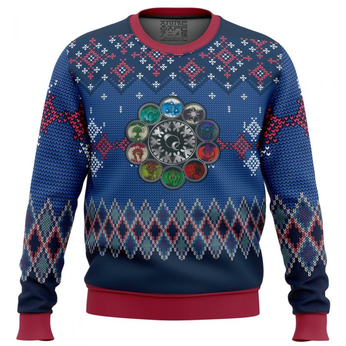 Ugly Christmas Sweater front 50 - Anime Ugly Sweater