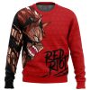 Unbreakable Red Riot My Hero Academia men sweatshirt FRONT mockup - Anime Ugly Sweater