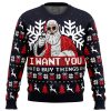 Uncle Santa Santa Claus PC men sweatshirt FRONT mockup - Anime Ugly Sweater