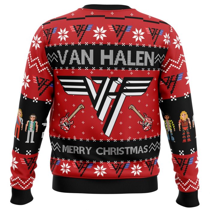 Van Halen Sweater back - Anime Ugly Sweater