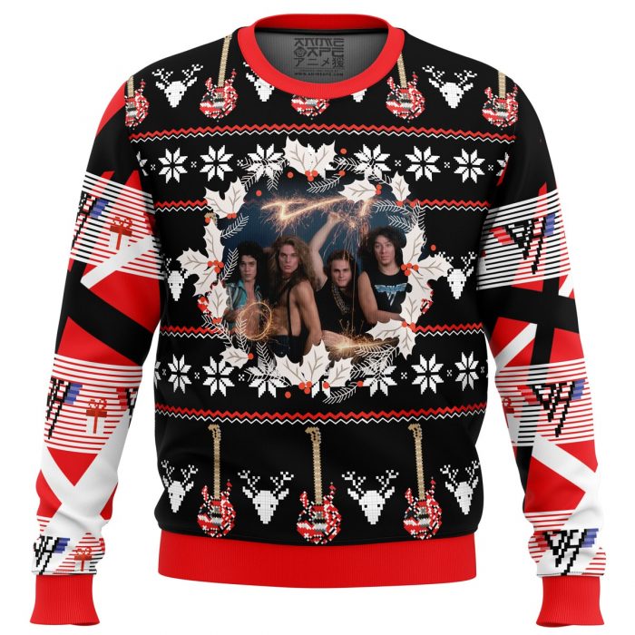 Van Halen Sweater front 1 - Anime Ugly Sweater