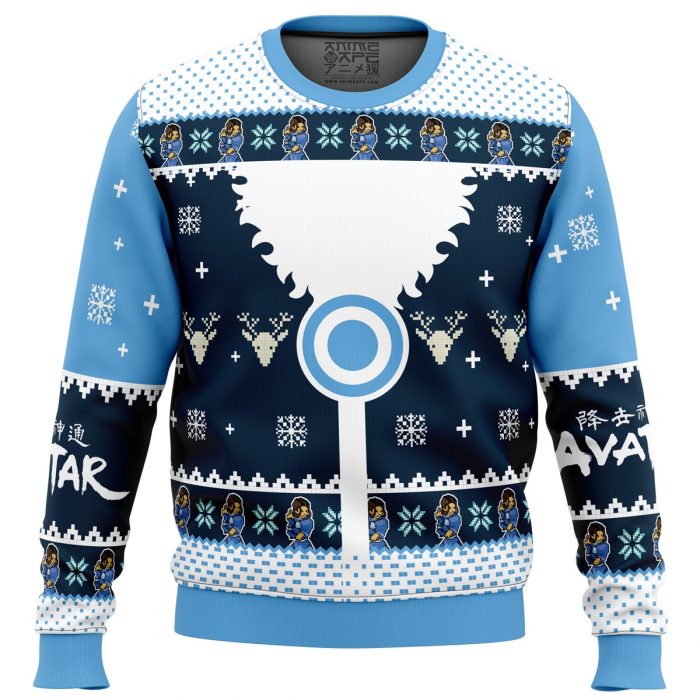 Waterbenders Sweater front - Anime Ugly Sweater