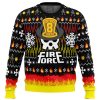 We Didnt Start the Fire this Christmas Fire Force men sweatshirt FRONT mockup - Anime Ugly Sweater