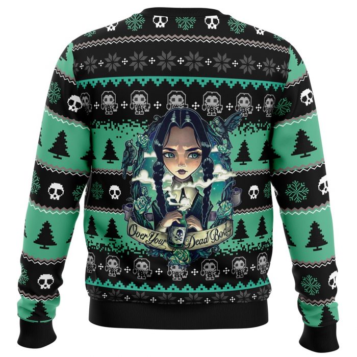 Wednesday Sweater back 1 - Anime Ugly Sweater