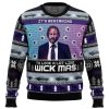 Wick Mas John Wick PC Ugly Christmas Sweater BACK mockup - Anime Ugly Sweater