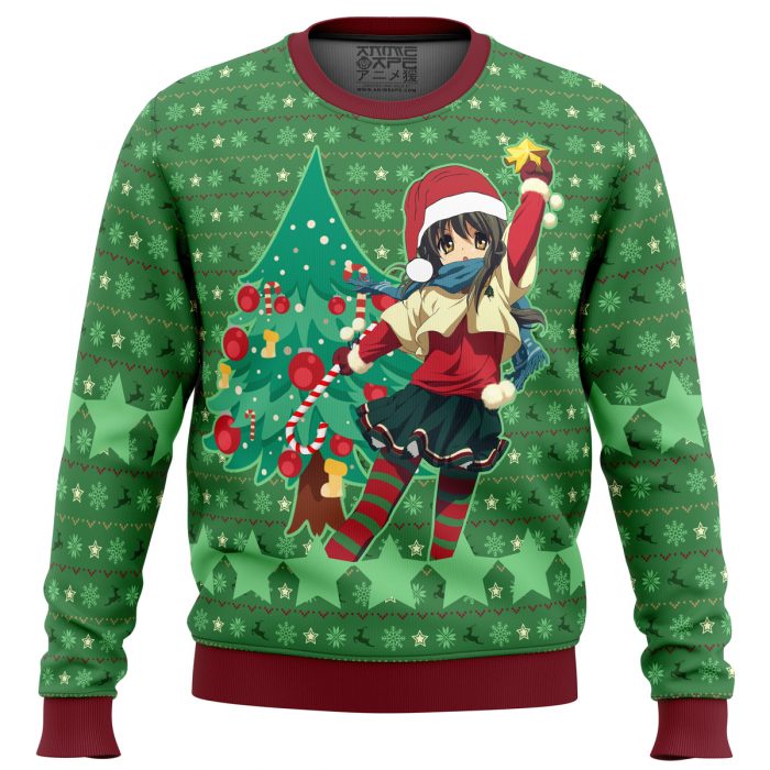 Wish Upon a Star This Christmas Clannad men sweatshirt FRONT mockup - Anime Ugly Sweater