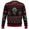 World Of Warcraft For The Horde men sweatshirt FRONT mockup - Anime Ugly Sweater