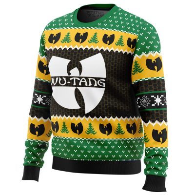 Yah Its Christmas Time Yo Wu Tang Clan men sweatshirt SIDE FRONT mockup - Anime Ugly Sweater