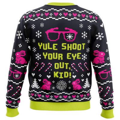 Yule Shoot Your Eye Out ACS PC men sweatshirt BACK mockup - Anime Ugly Sweater