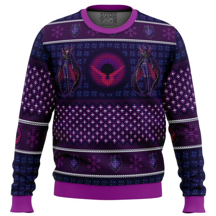 Zero Lelouch Code Geass men sweatshirt FRONT mockup - Anime Ugly Sweater