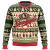 leinen Ugly Christmas Sweater front mockup - Anime Ugly Sweater