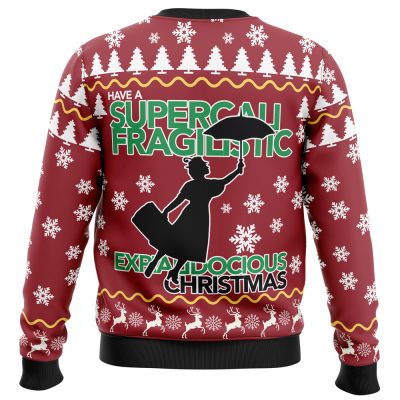 marry Ugly Christmas Sweater back mockup - Anime Ugly Sweater