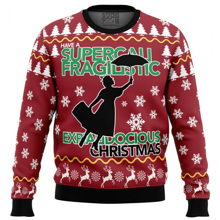 marry Ugly Christmas Sweater front mockup - Anime Ugly Sweater