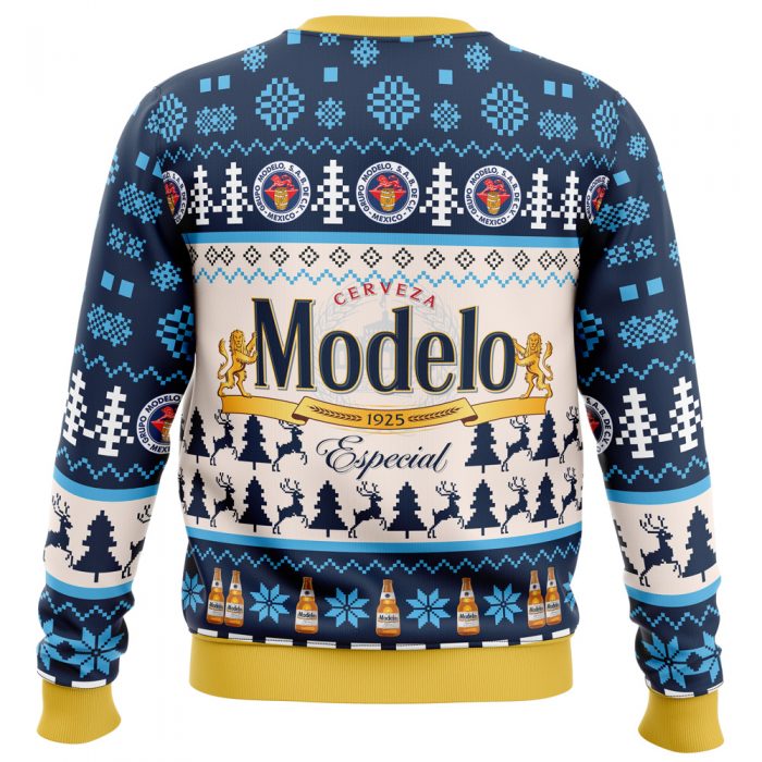 modelo Ugly Christmas Sweater back mockup - Anime Ugly Sweater