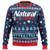 natural Ugly Christmas Sweater front mockup - Anime Ugly Sweater