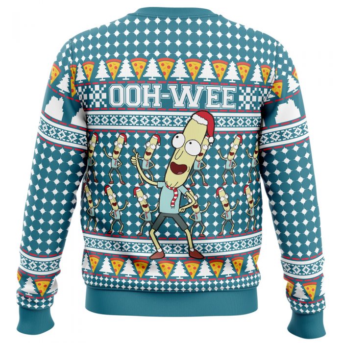 poopy Ugly Christmas Sweater back mockup - Anime Ugly Sweater