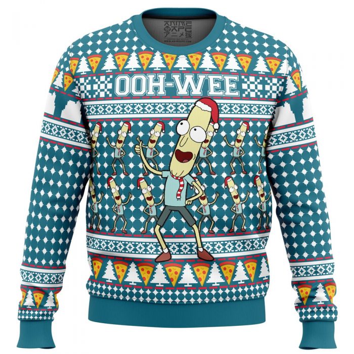 poopy Ugly Christmas Sweater front mockup - Anime Ugly Sweater